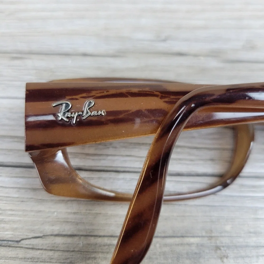 Ray-Ban Eyeglasses RB 4067 689 Brown Rectangular Frames‎ Only 52-16-145
